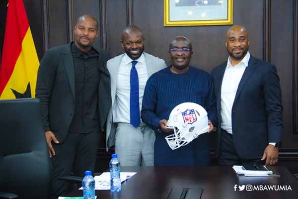 VP Bawumia Woos American Football To Establish NFL Africa Academy In Ghana For Talent Development