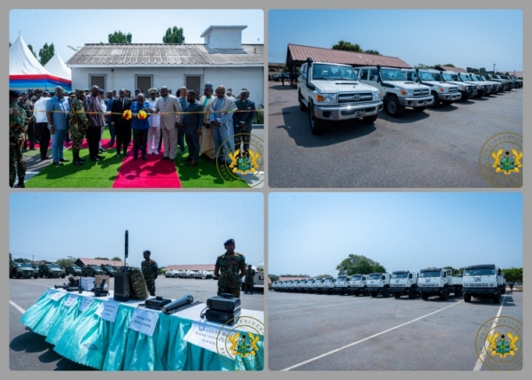 President Akufo-Addo Presents 175 Vehicles, Communication Equipment To Armed Forces