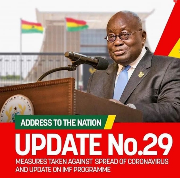 Address By The President Akufo-Addo On Updates To Ghana’s Enhanced Response To The Coronavirus Pandemic