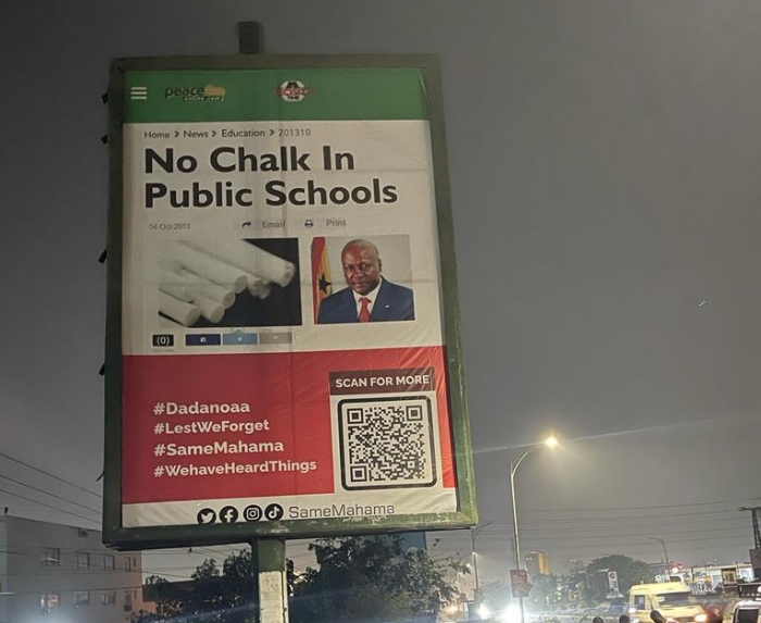 Old Undistinguished Messages Of John Mahama Appear On Huge Billboards (PHOTOS)