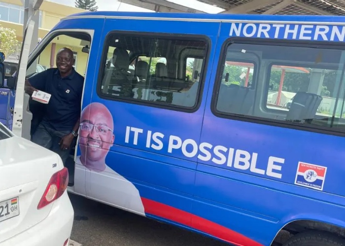 NPP- Northern Region Receives Minibus Donation From Chief Of Staff To Support Their Campaign Activities