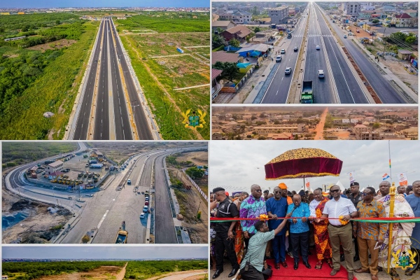 President Akufo-Addo Commissions The School Junction To Motorway Road Project